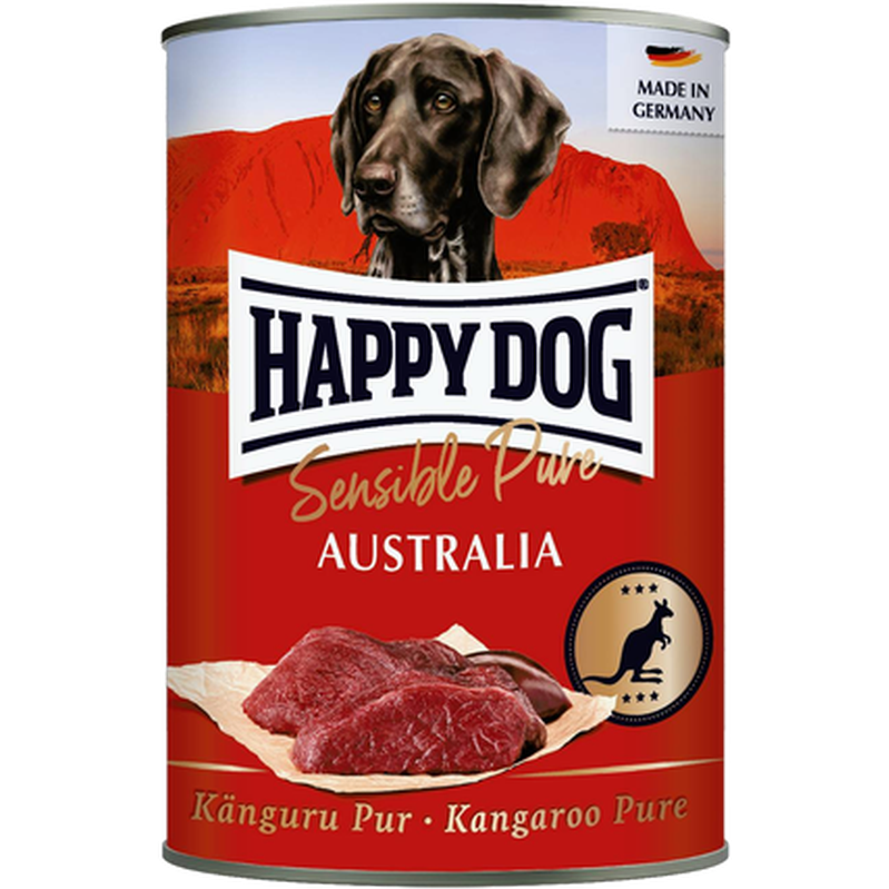 Happy Dog Wet Dog Food Tinned GrainFree 100% Kangaroo 400g