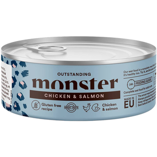 Monster Pet Food Cat Adult Multi Chicken/Salmon Boks
​
