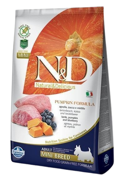 Dog N&D Pumpkin Lamb & Blueberry Adult Mini