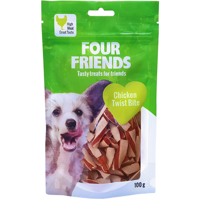 FourFriends Dog Chicken Twist Bite 100 g