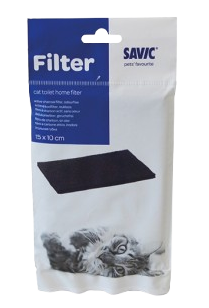 Filter Cat Toilet Home Svart 15x10cm