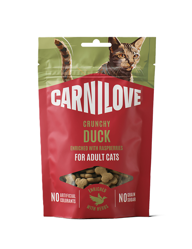 Carnilove Cat Crunchy Snack Duck Enriched with Raspberries 50g