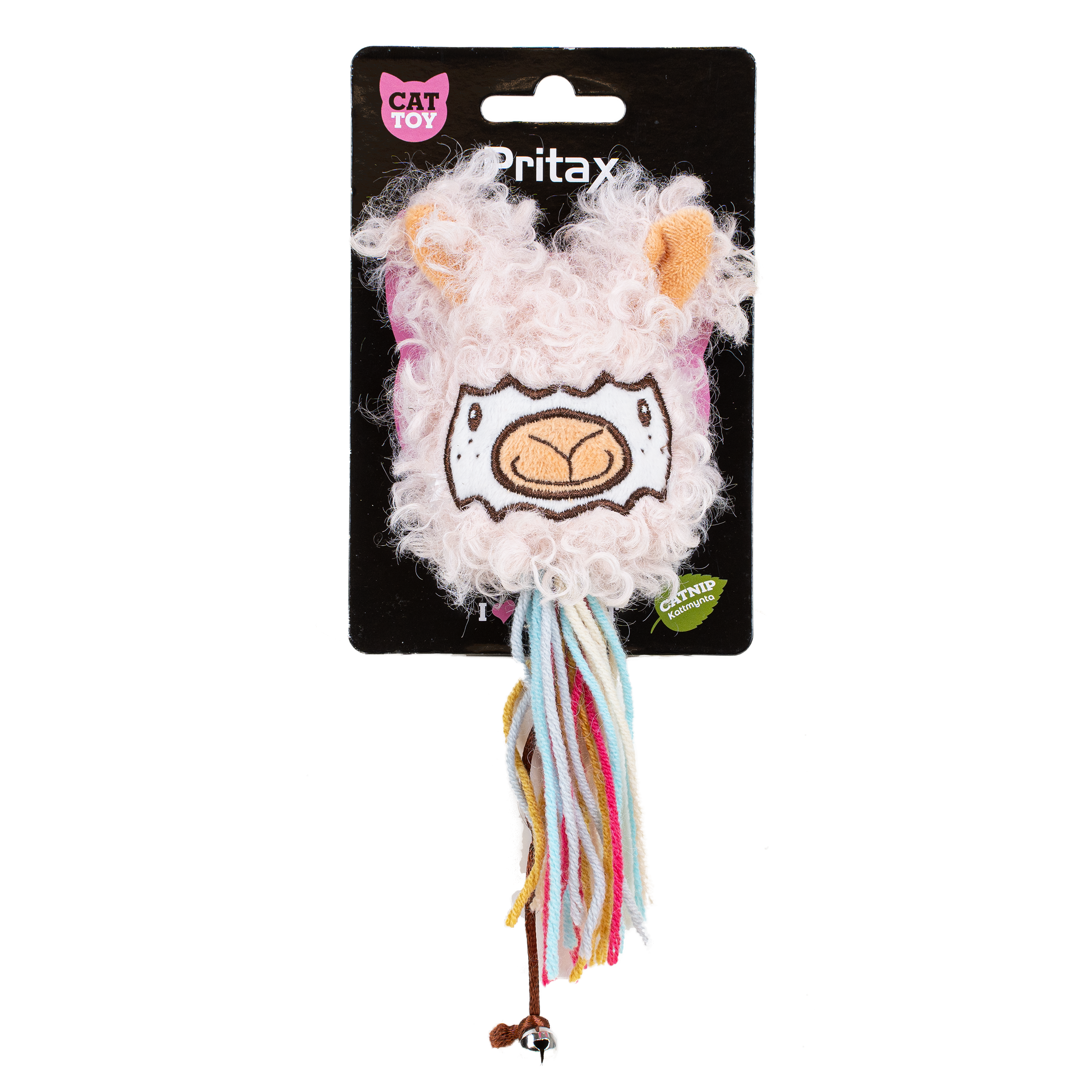 Pritax Katteleketøy alpakka Anna med hale, 7x18x2,5cm, Flerfarget