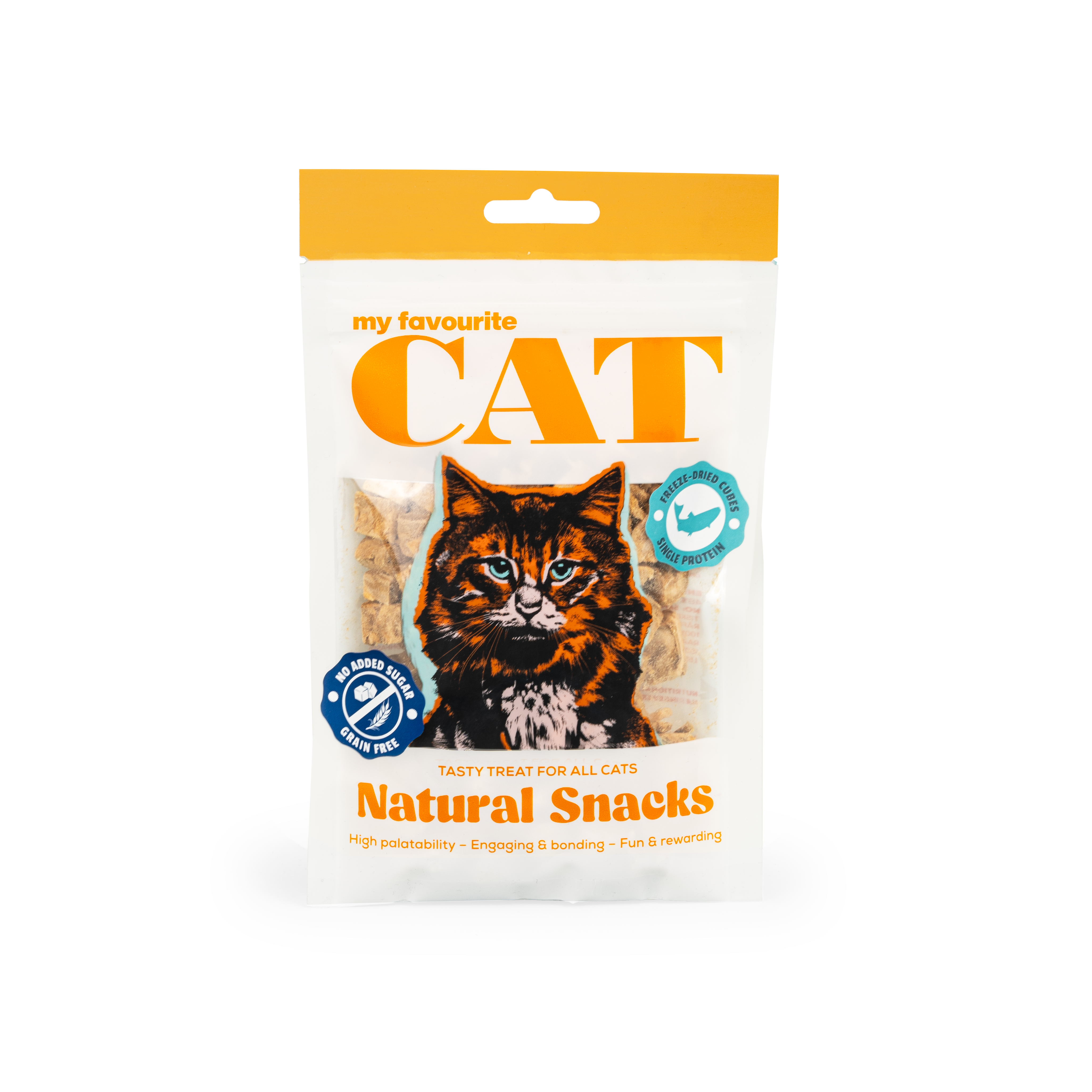 Frysetørket laks i terninger 30 g