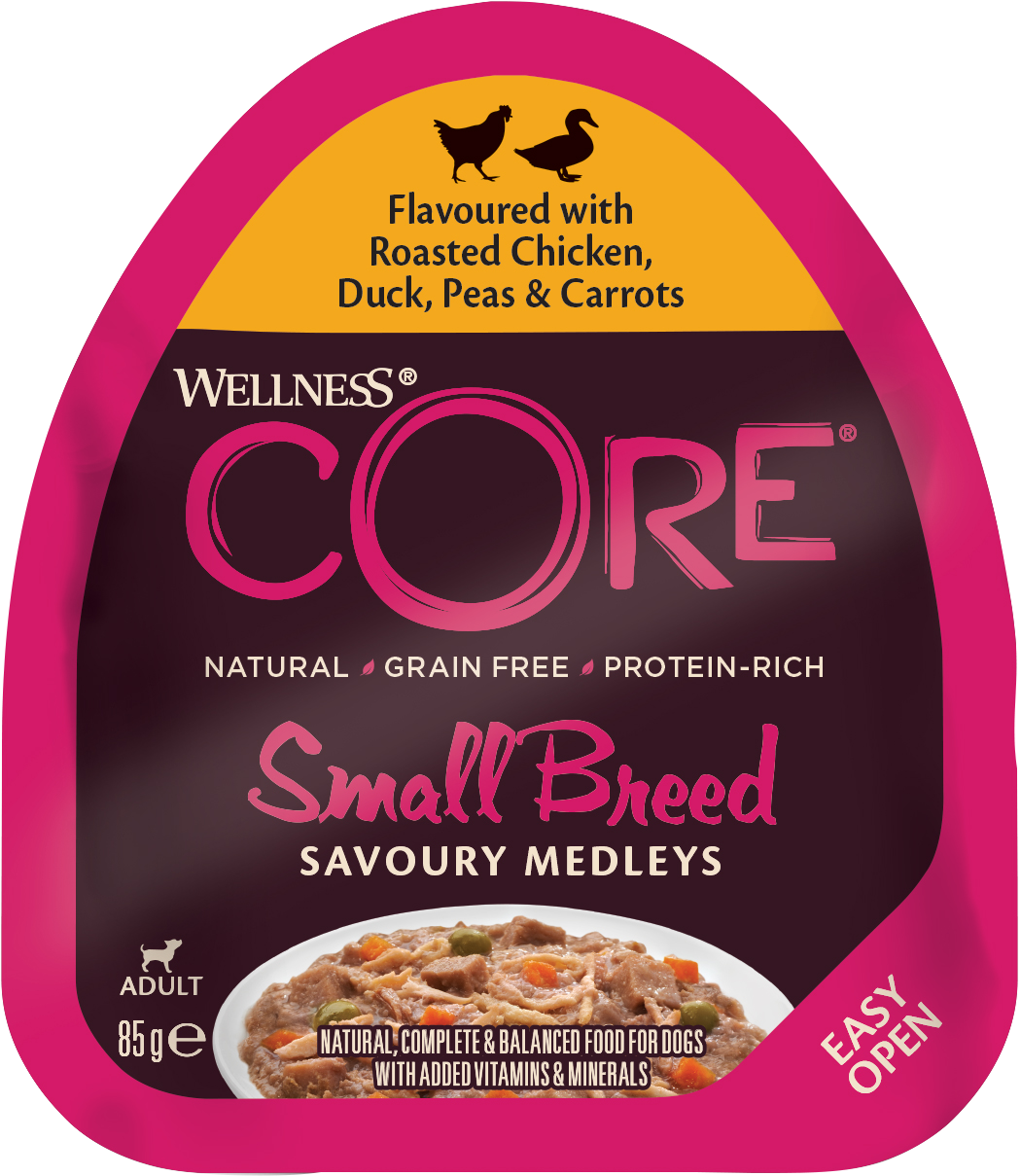 CORE Petfood Dog Adult Savoury Medleys Small Breed Chicken, Duck, Peas & Carrots Wet