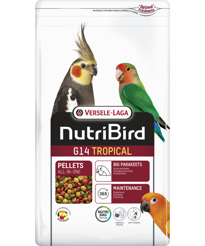 Versele-Laga - NutriBird G14 Tropical (undulat) 1 kg - Fugl - FuglefôrPetXL