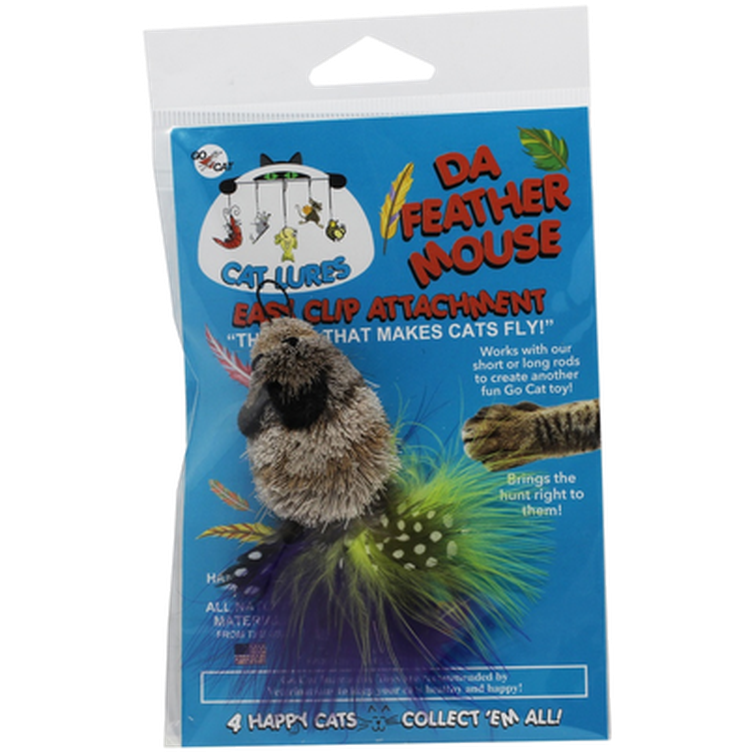Da Bird™ Feather Mouse Tafs Cat Toy Mix 1%.