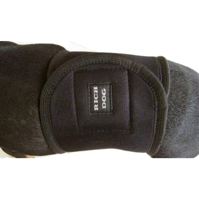 Rich Dog Valentino sprutbeskytter - hannbeskytter svart 30 cm