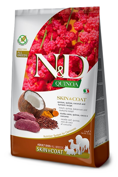 Farmina Dog N&D Quinoa Skin & Coat, Venison & Coconut Adult All Breeds 7 kg