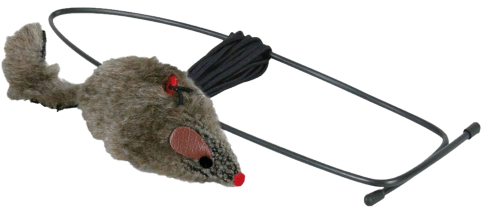 Kattleksak Plyschmus 8 cm for dørkarm 1,75 m