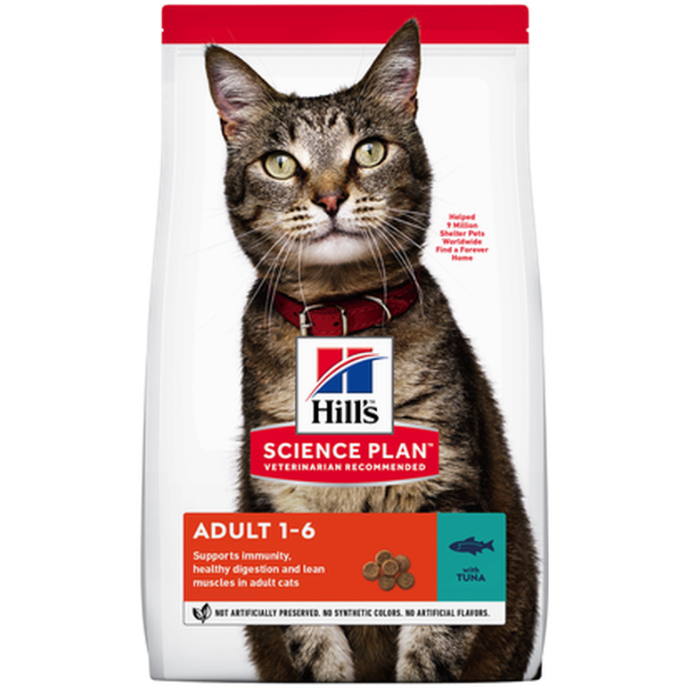 Hills Science Plan Feline Adult Optimal Care Tuna - Dry Cat Food 3 kg