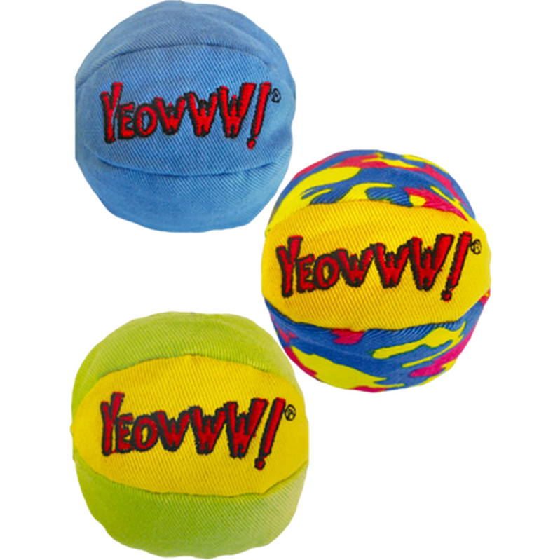 Yeowww! Catnip katteleketøy My Cats Balls Mix 3-pakning 5cm