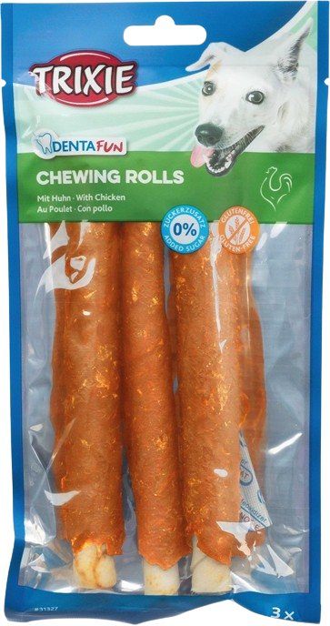 Trixie Denta Fun tyggerull, kylling, 17 cm, 3-pk