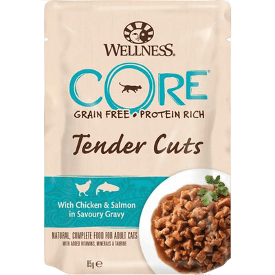 CORE Petfood Cat Adult Tender Cuts Chicken & Salmon in Savoury Gravy