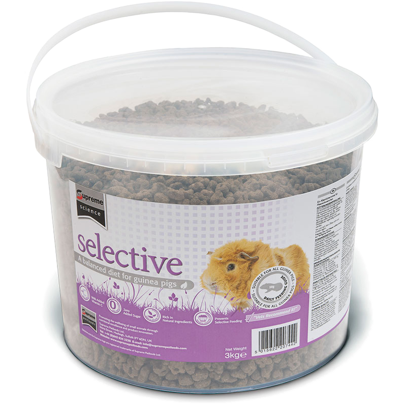 Supreme Selective - Science Selective marsvinbøtte 3 kg - SmådyrPetXL