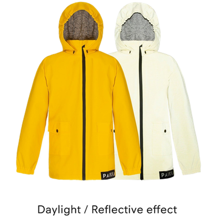 Human Visibility Raincoat Yellow Kids 98/104 cm