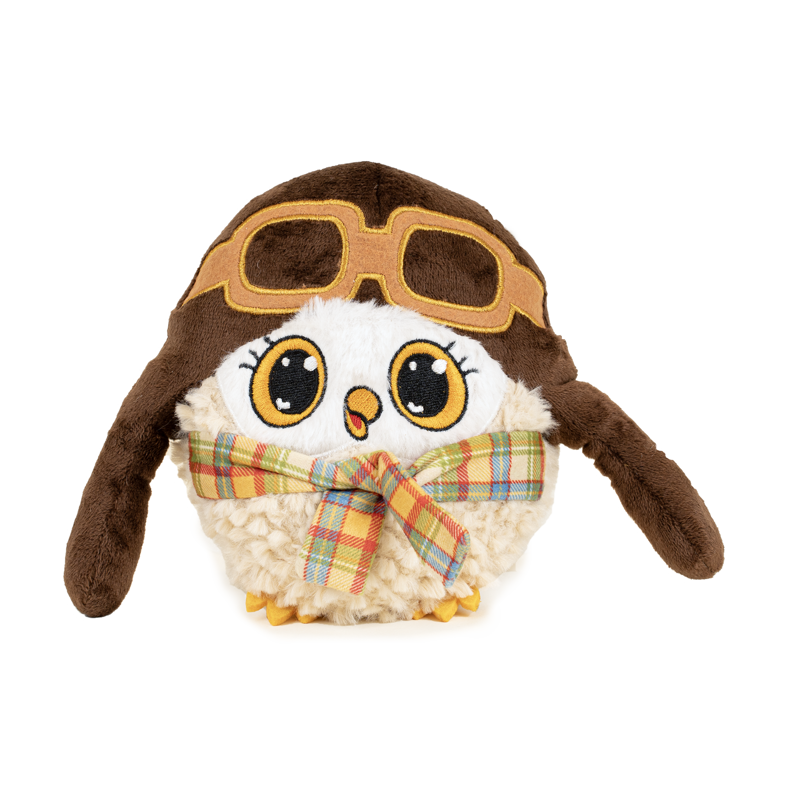 Pritax Hundeleketøy Ugle Herman, 15x15x4cm, Flerfarget