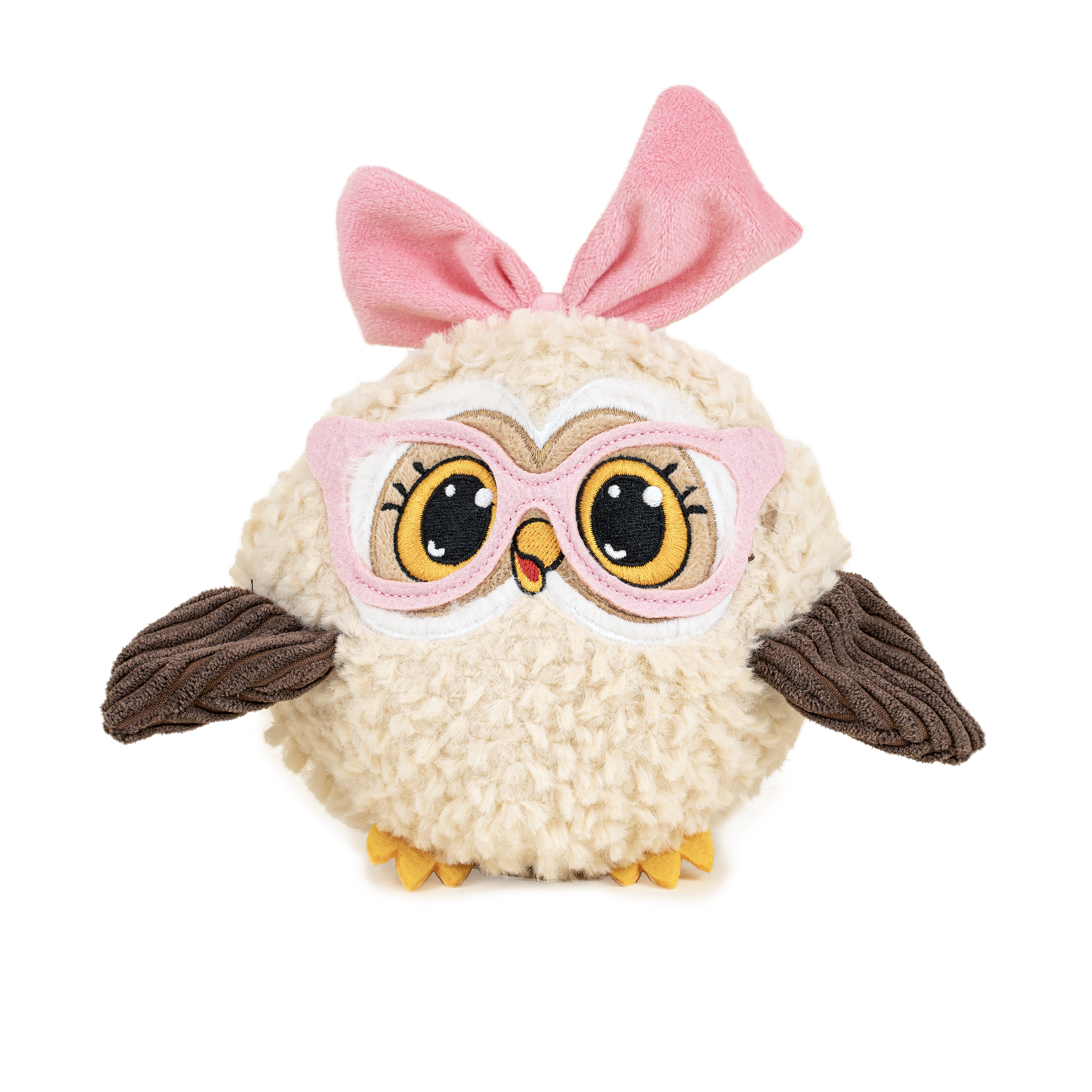 Pritax Hundeleketøy Ugle Hanna, 15x15x4cm, flerfarget