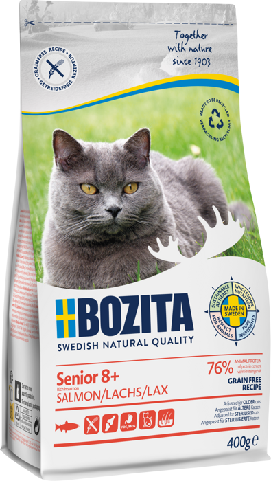 Senior 8+ Kornfri laks 400 g