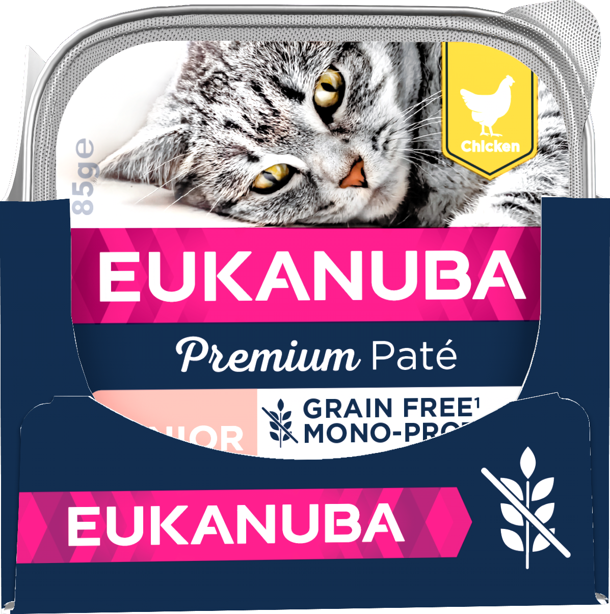 Eukanuba Katt Kornfri Senior Kyllingpaté Mono 12x85g