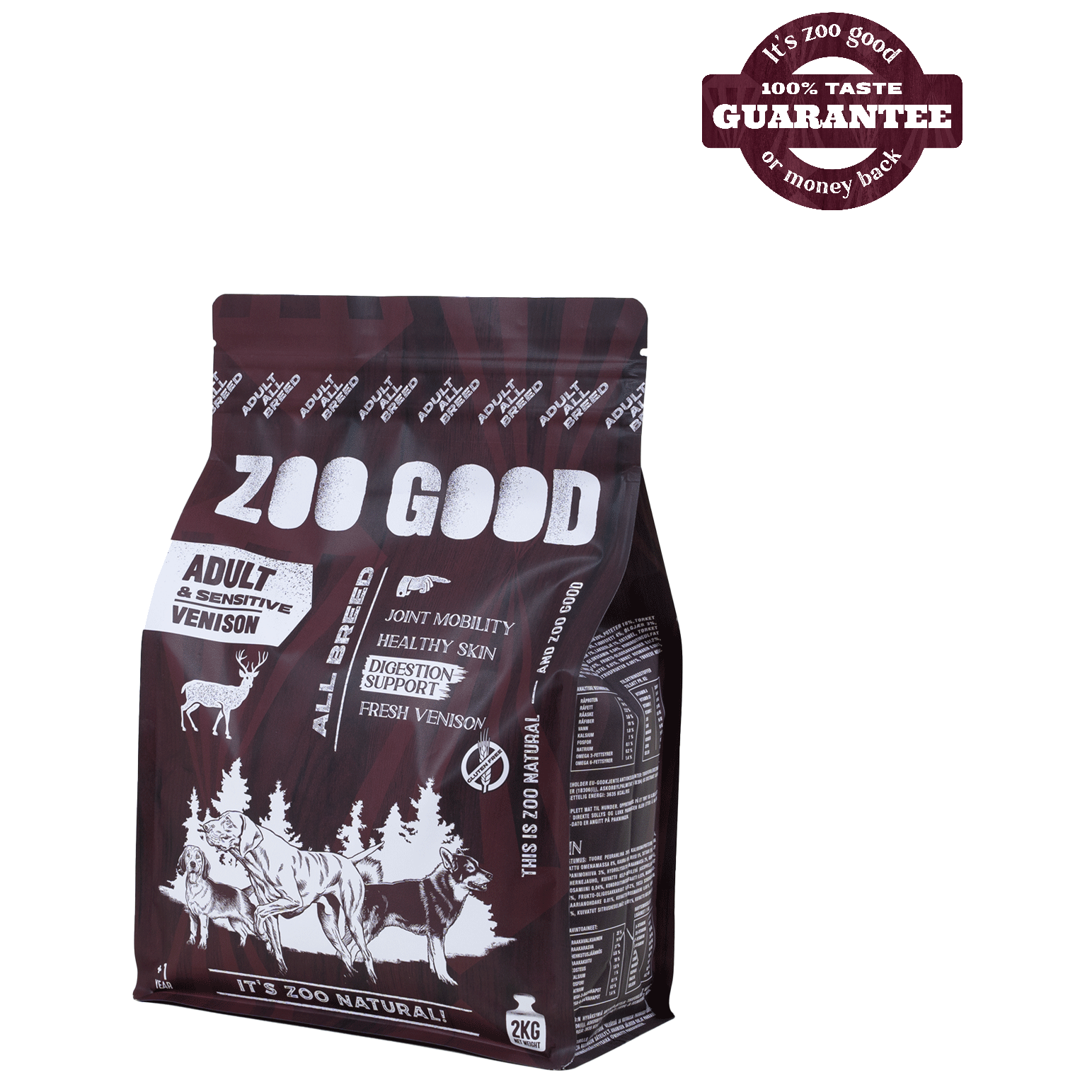 ZOO GOOD Venison Adult Sensitive Adult All Breed