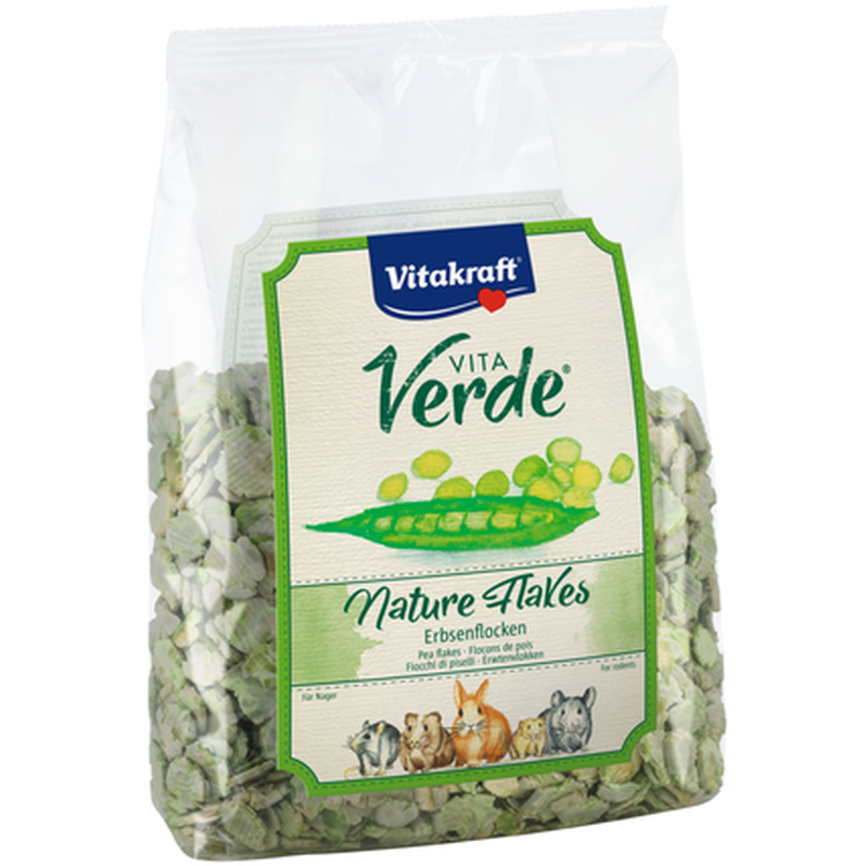 Vitakraft - Vitaverde Nature Flakes Erter 500 g - Smådyr - SnacksPetXL