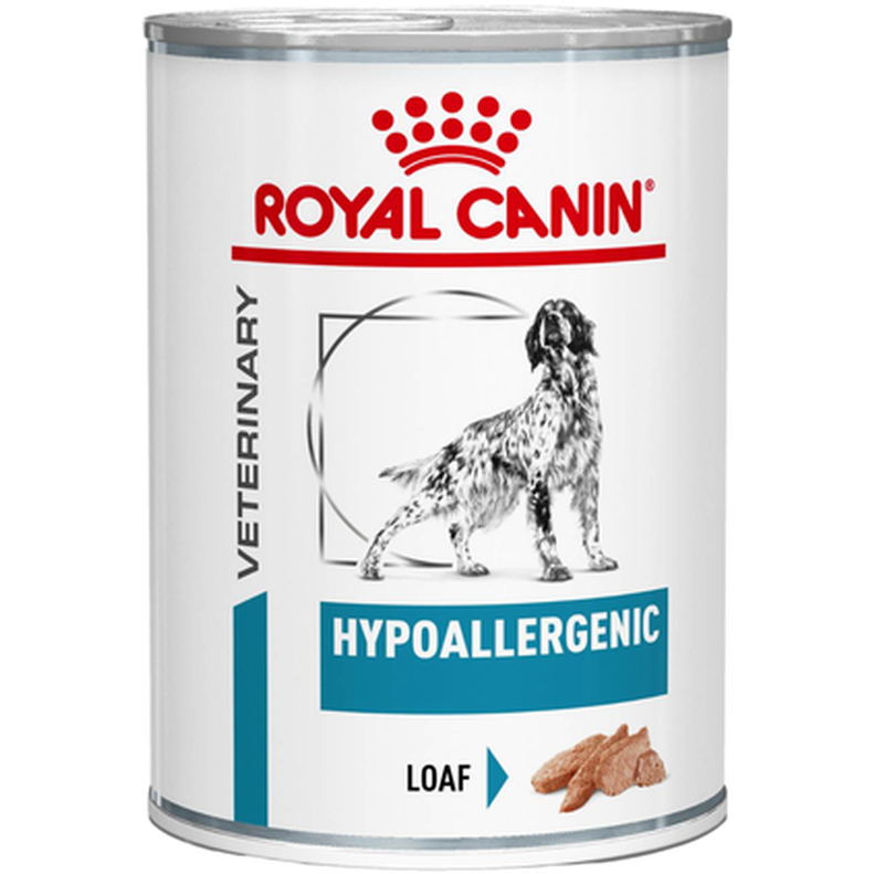 Royal Canin Veterinary Diets Dog Derma Hypoallergenic Loaf Can våtfôr for hunder