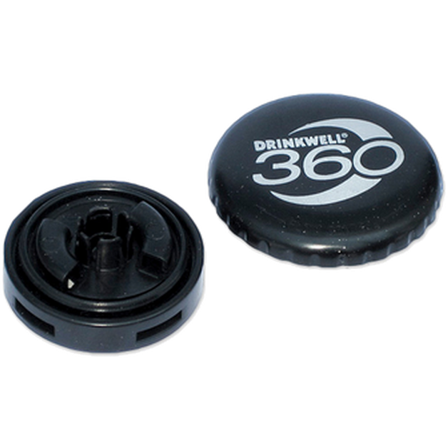 Drinkwell 360 Kontrollsett for gjennomstrømning/filterhette i rustfritt stål for fontene Svart 1 stk.