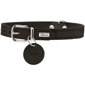 Dog collar Hunter Aalborg Black XS 24-29 cm