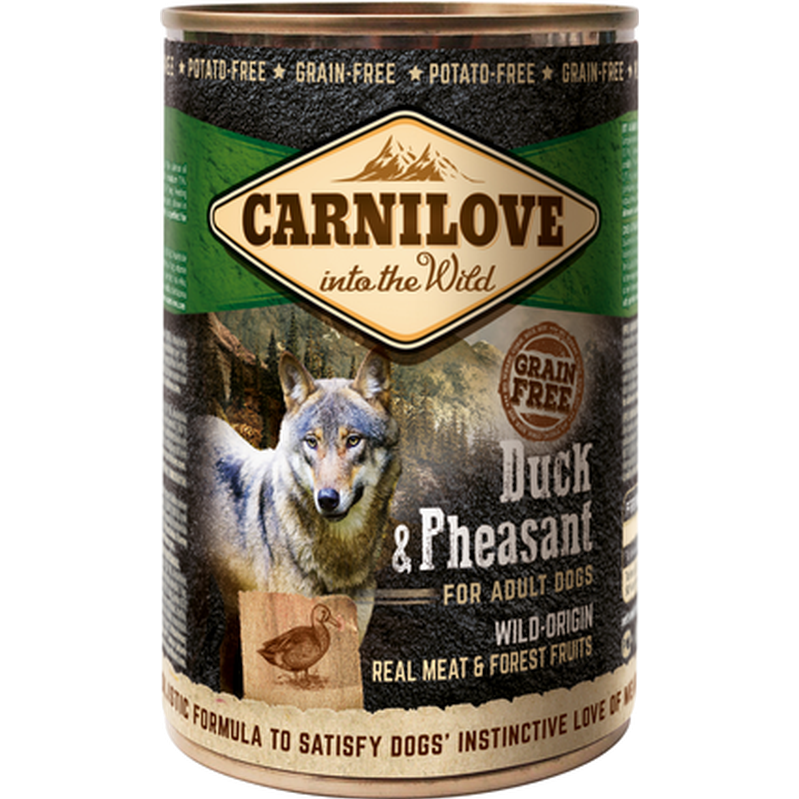 Hund Villkjøtt av and og fasan 400 g