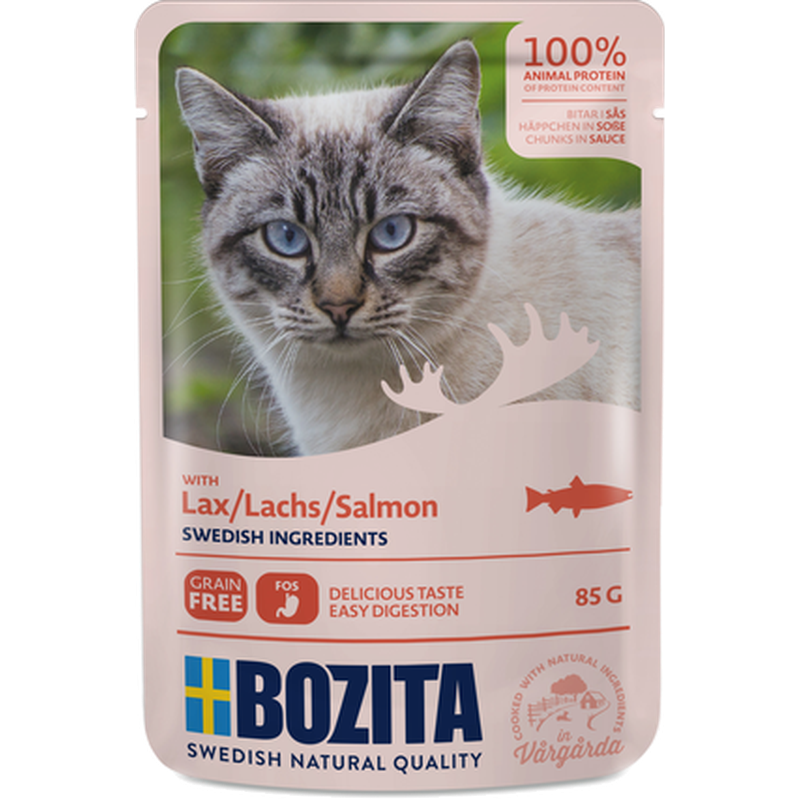 Poser med laks i saus 12 x 85g