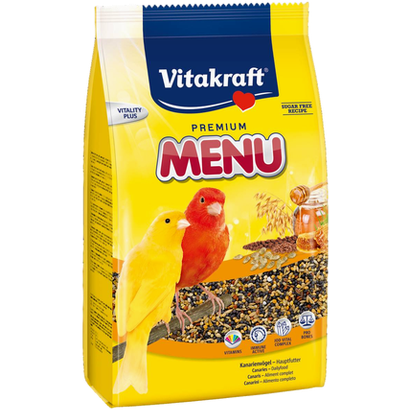 Vitakraft - Meny Kanarifugl 1 kg - Fugl - FuglefôrPetXL