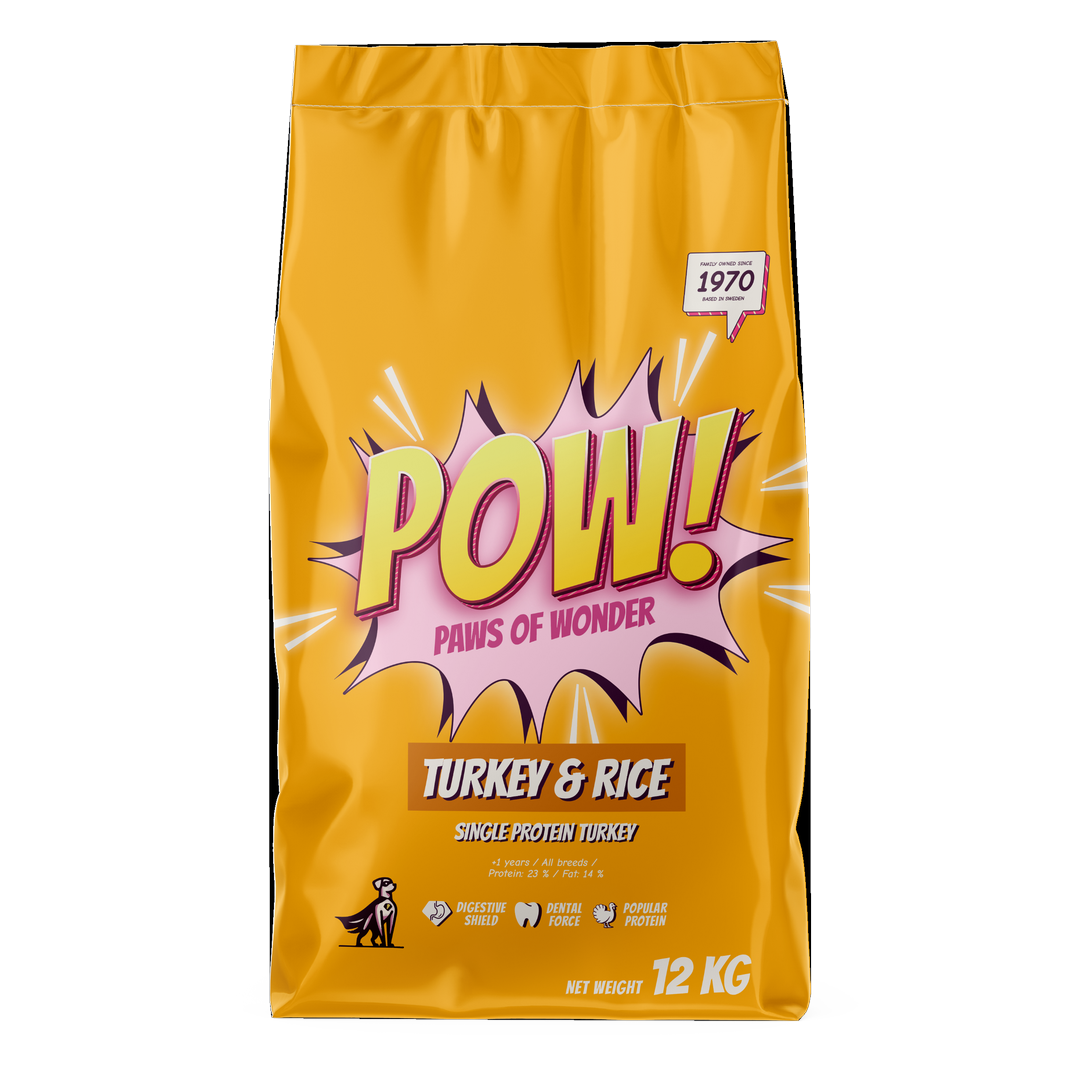 POW! POW! Tørrfôr Adult Kalkun & Ris