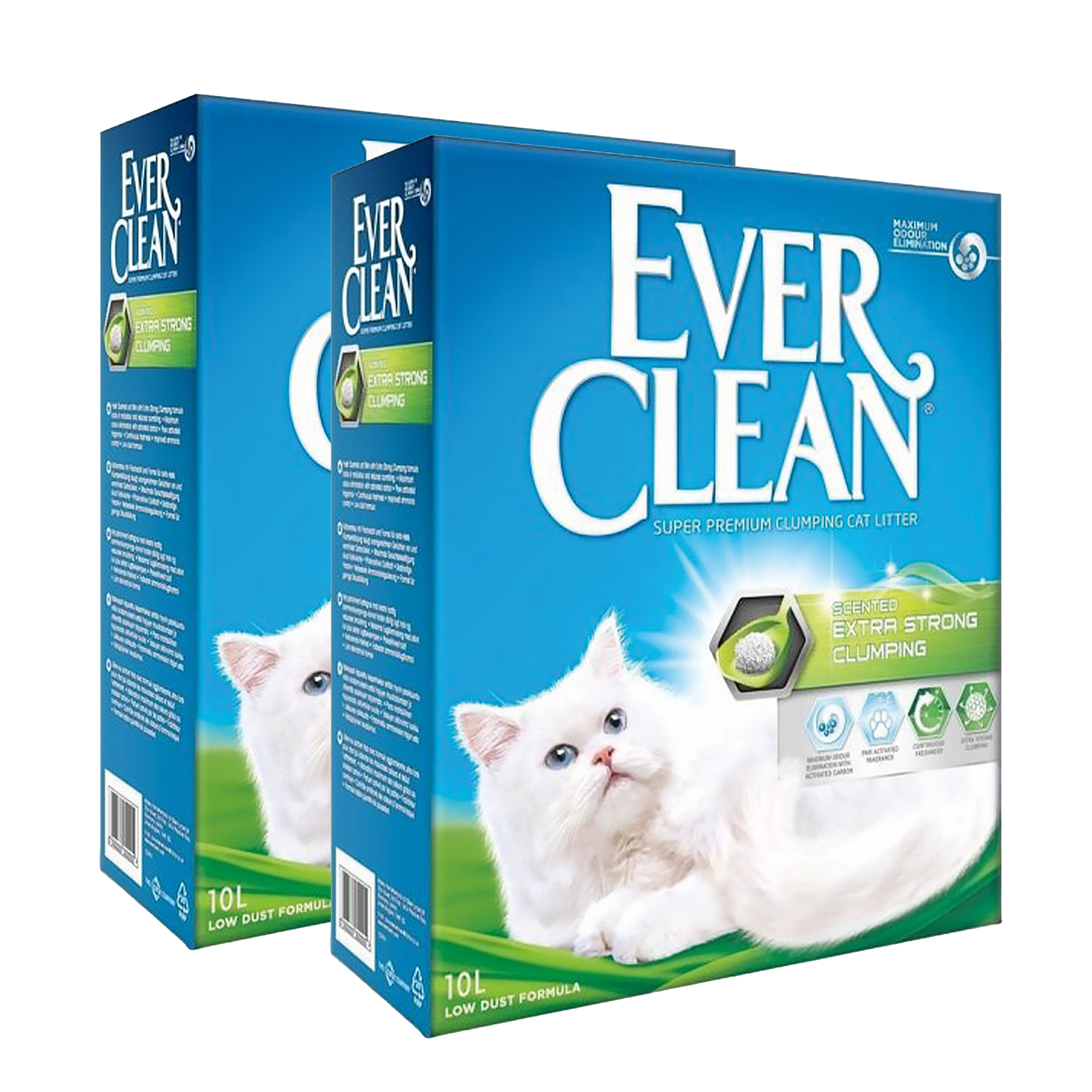 Ever Clean - Extra Strong Scented - Kattesand 10 L x 2 stk - Katt - Toalett og kattesandPetXL