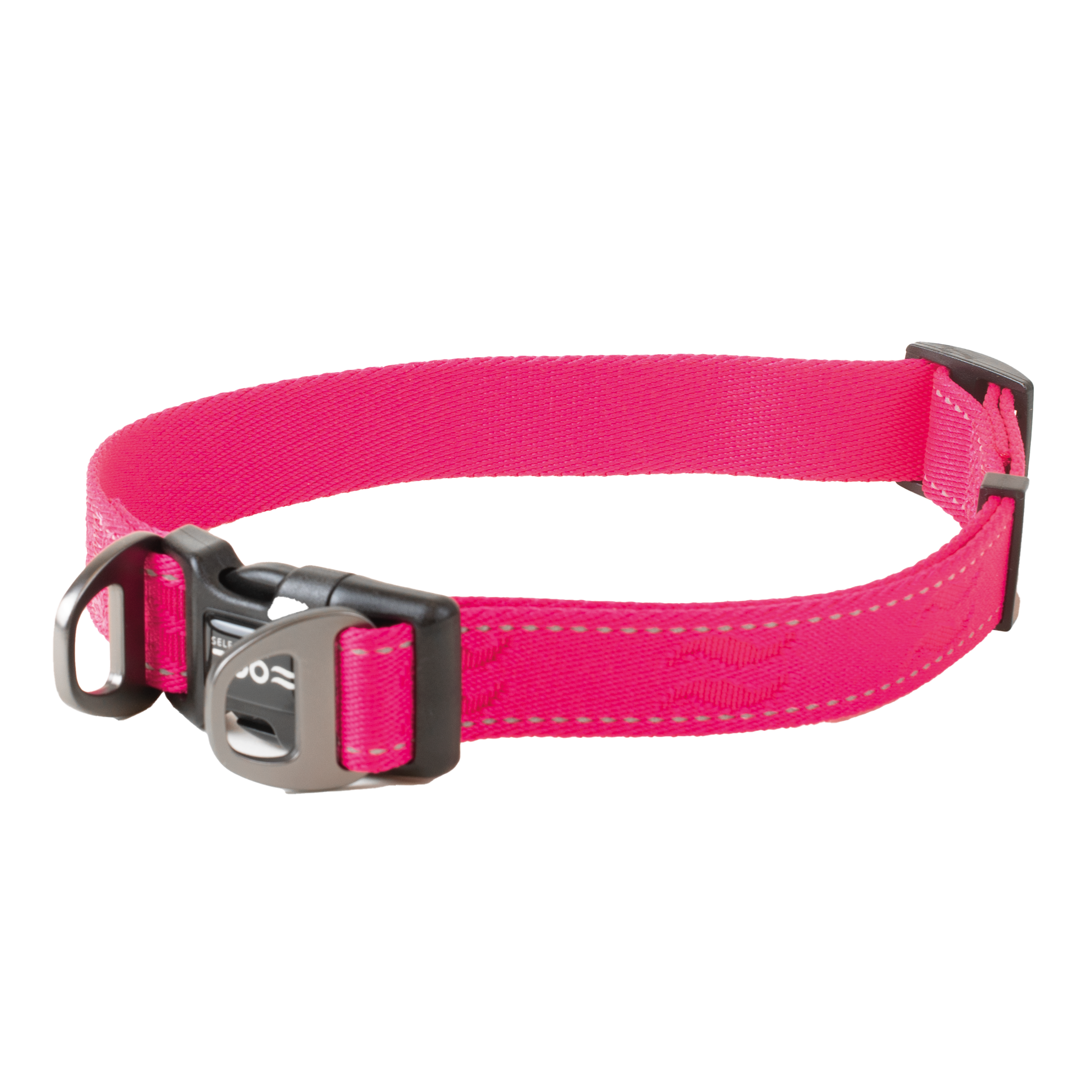 Hundehalsbånd Rufus justerbart, 25mmx38-66cm, Rosa