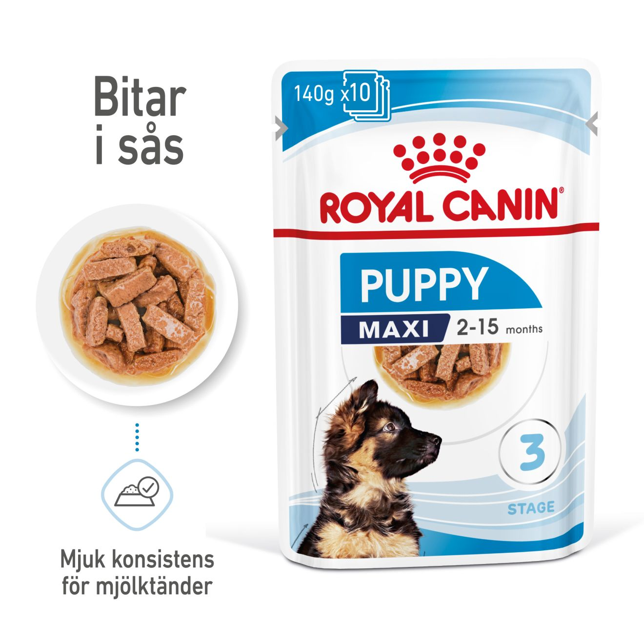 Royal Canin Maxi Puppy Gravy 10 x 140 g