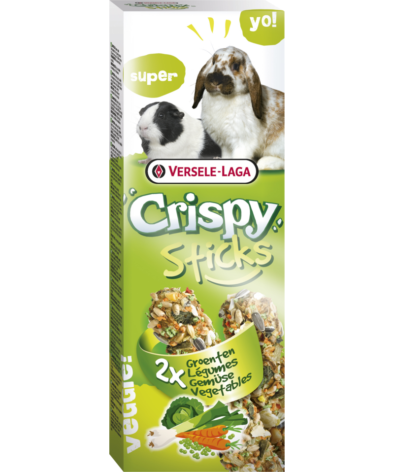 Versele-Laga CrispySticks Kanin-Marsvin Grønnsaker 2-pk.
