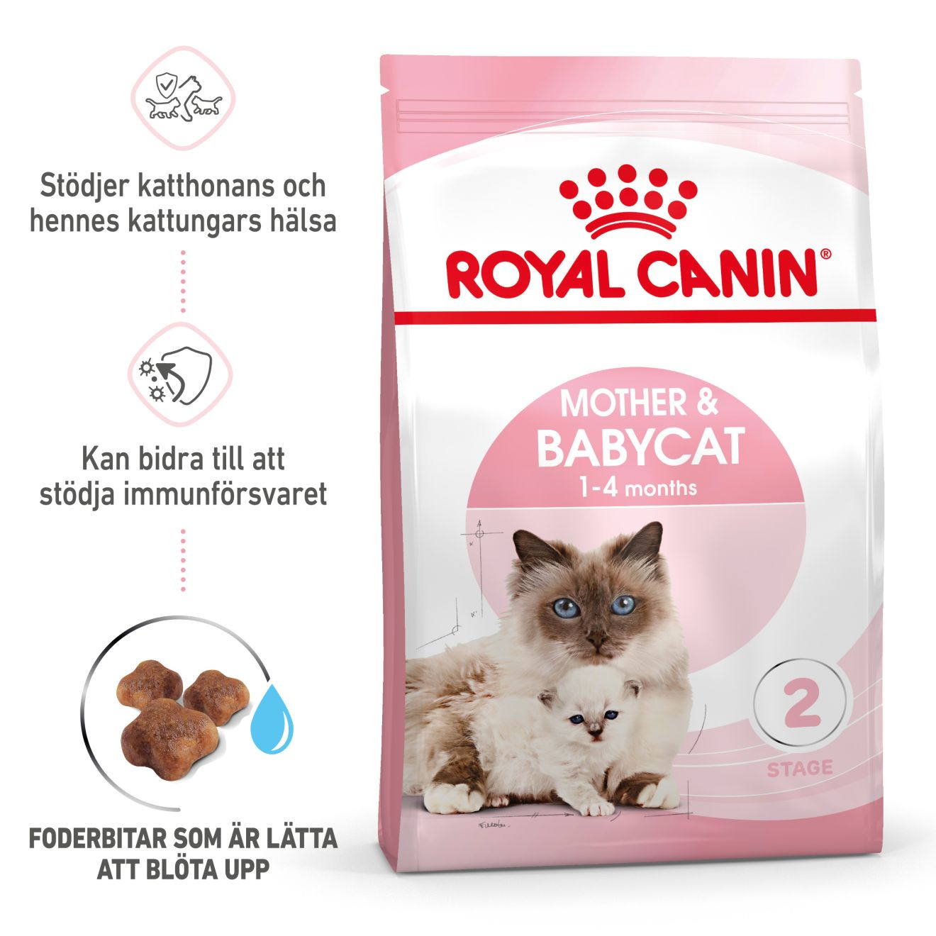 Mother & Babycat tørrfôr til katter og kattunger 400g