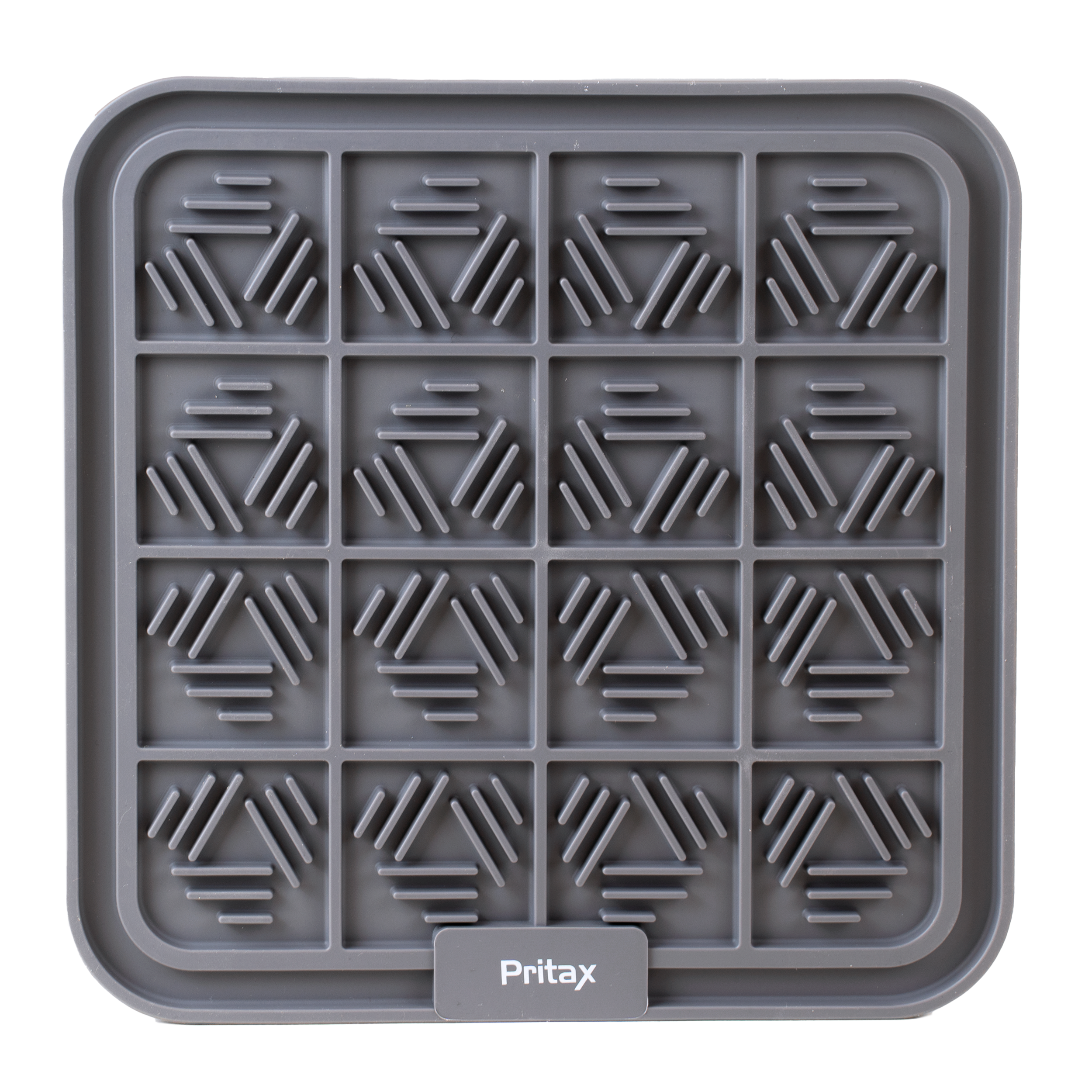 Slikkematte Square, 20x20cm, Grå