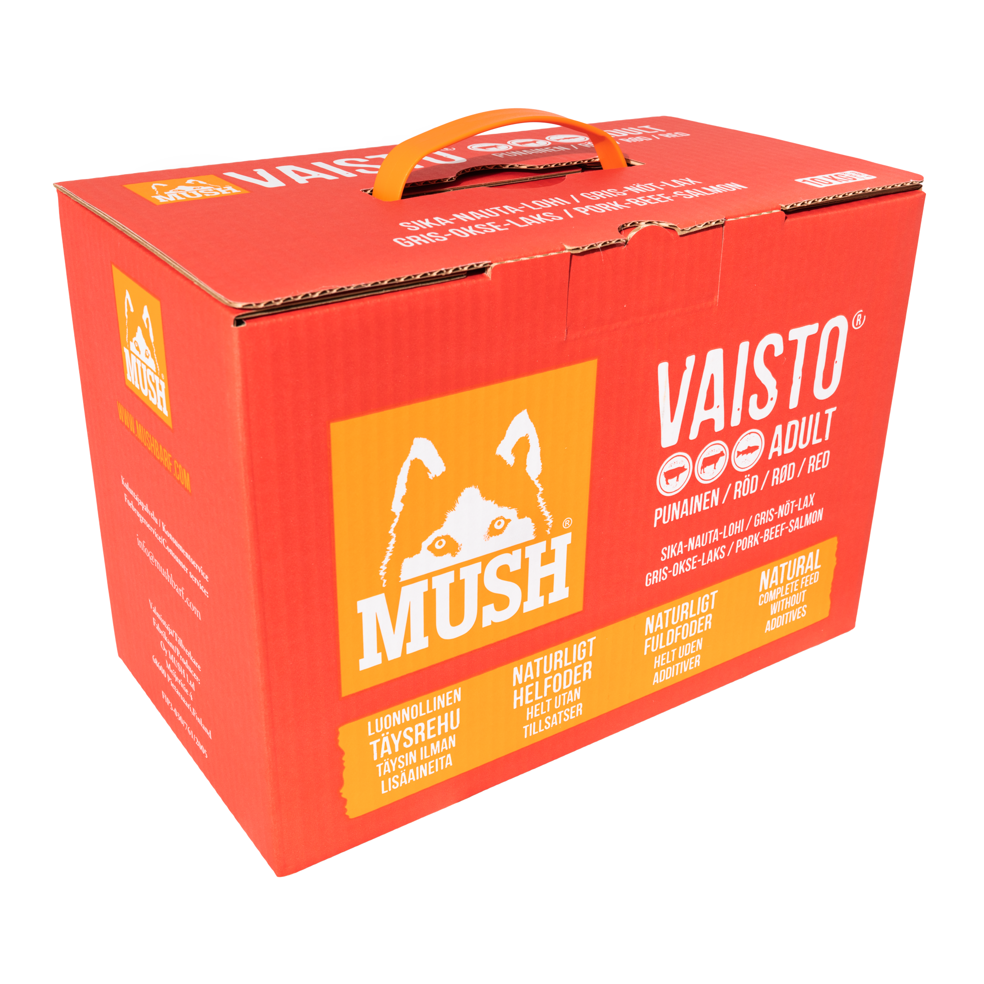 Vaisto Gris-Nöt-Lax Röd 10 kg - Block