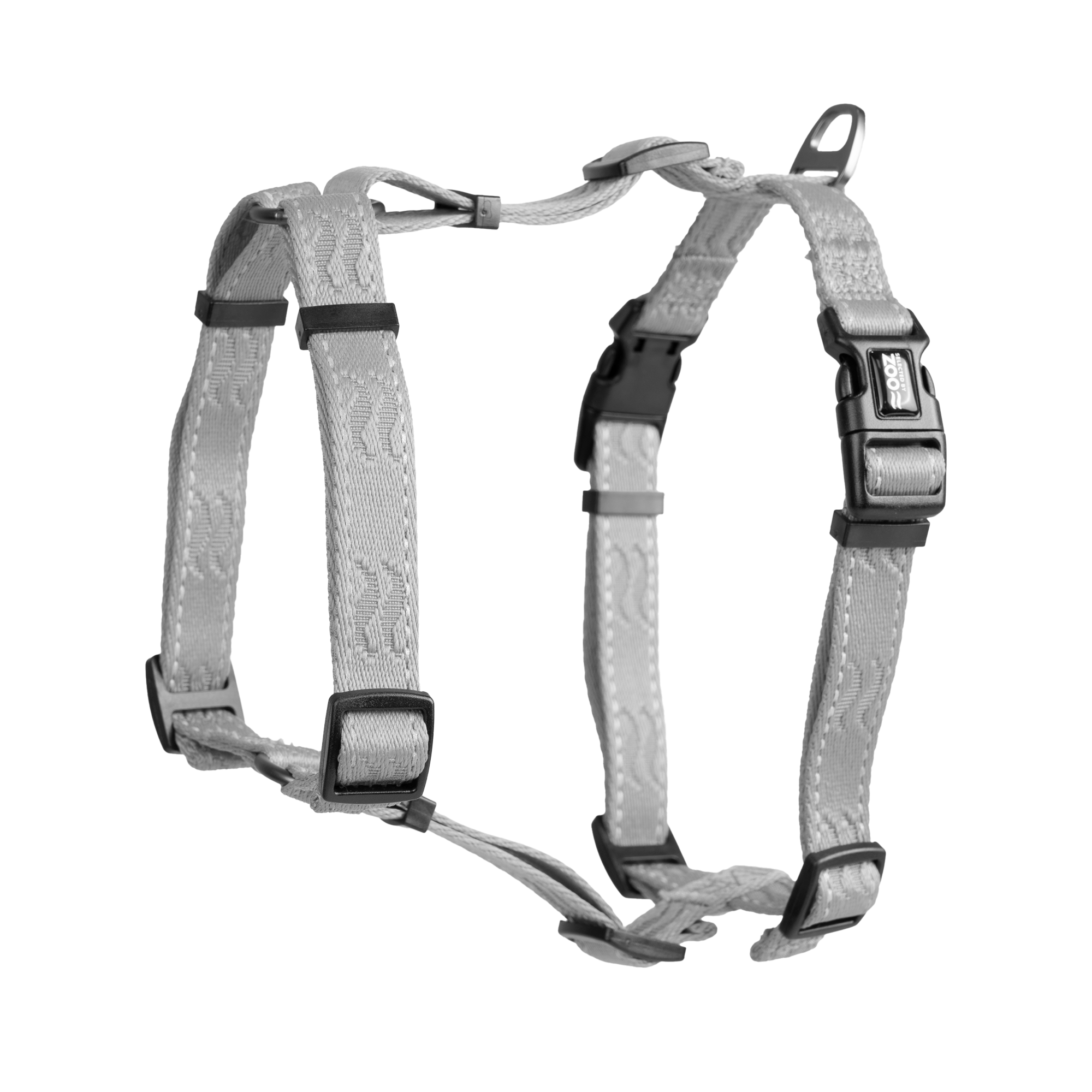 Sele Rufus H-sele justerbar S/M 20 mm x 70 cm Grå