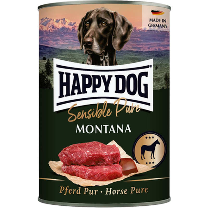Happy Dog Wet Food Grainfree Pure 100% Horse Tinned 400 g