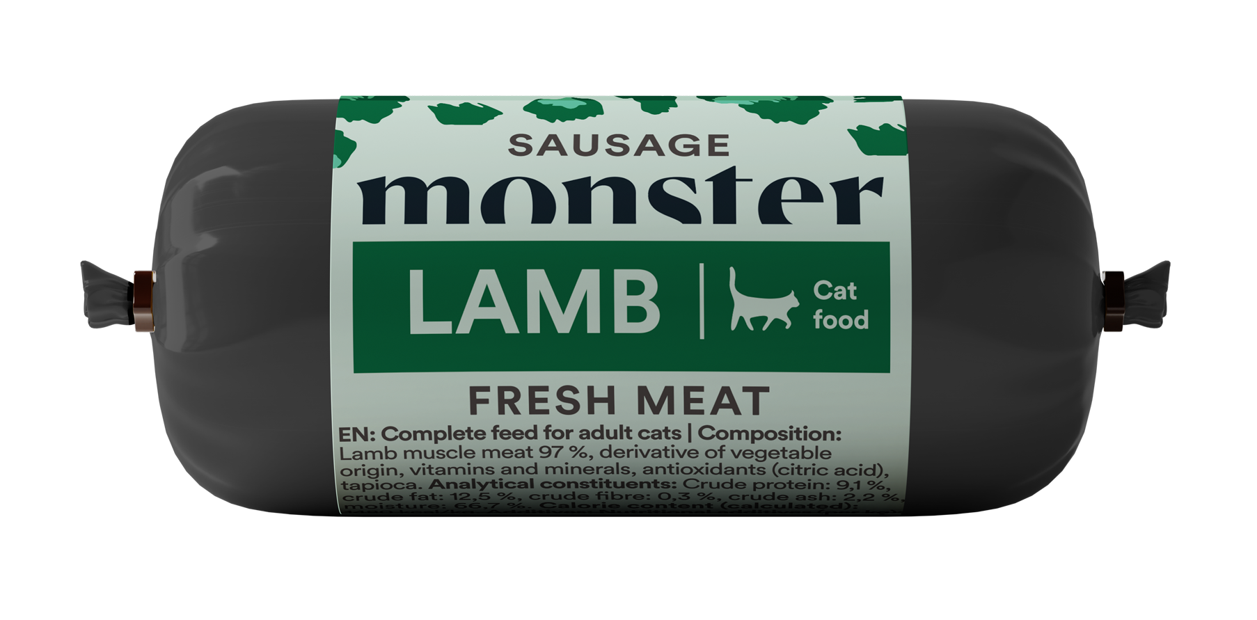 Monster Pet Food Kattepølse Lam 80 g
