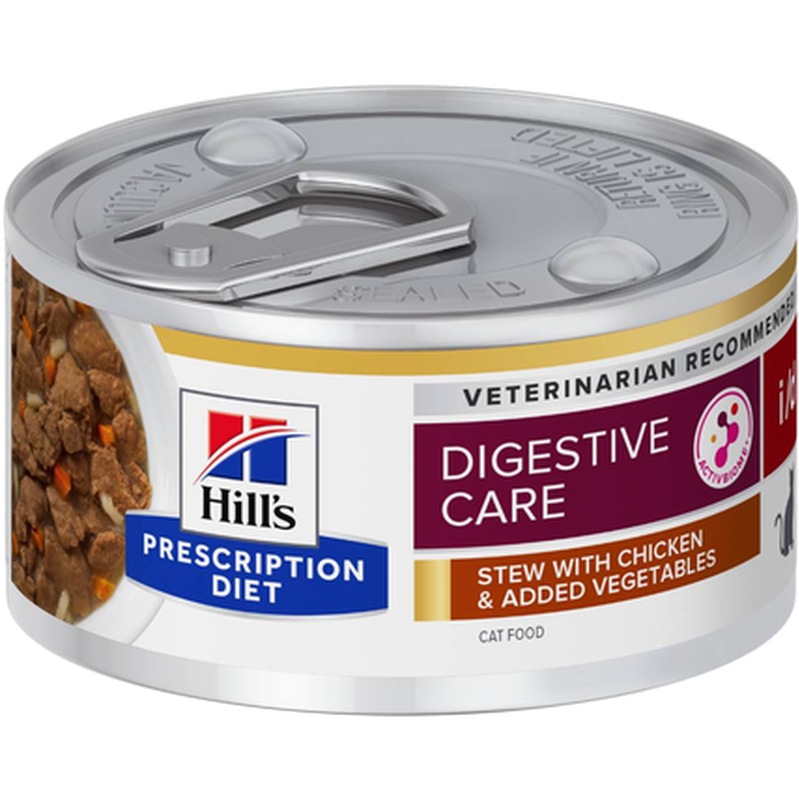 Hill's Prescription Diet Feline i/d Digestive Care Chicken & Vegetables Stew Canned - Wet Cat Food