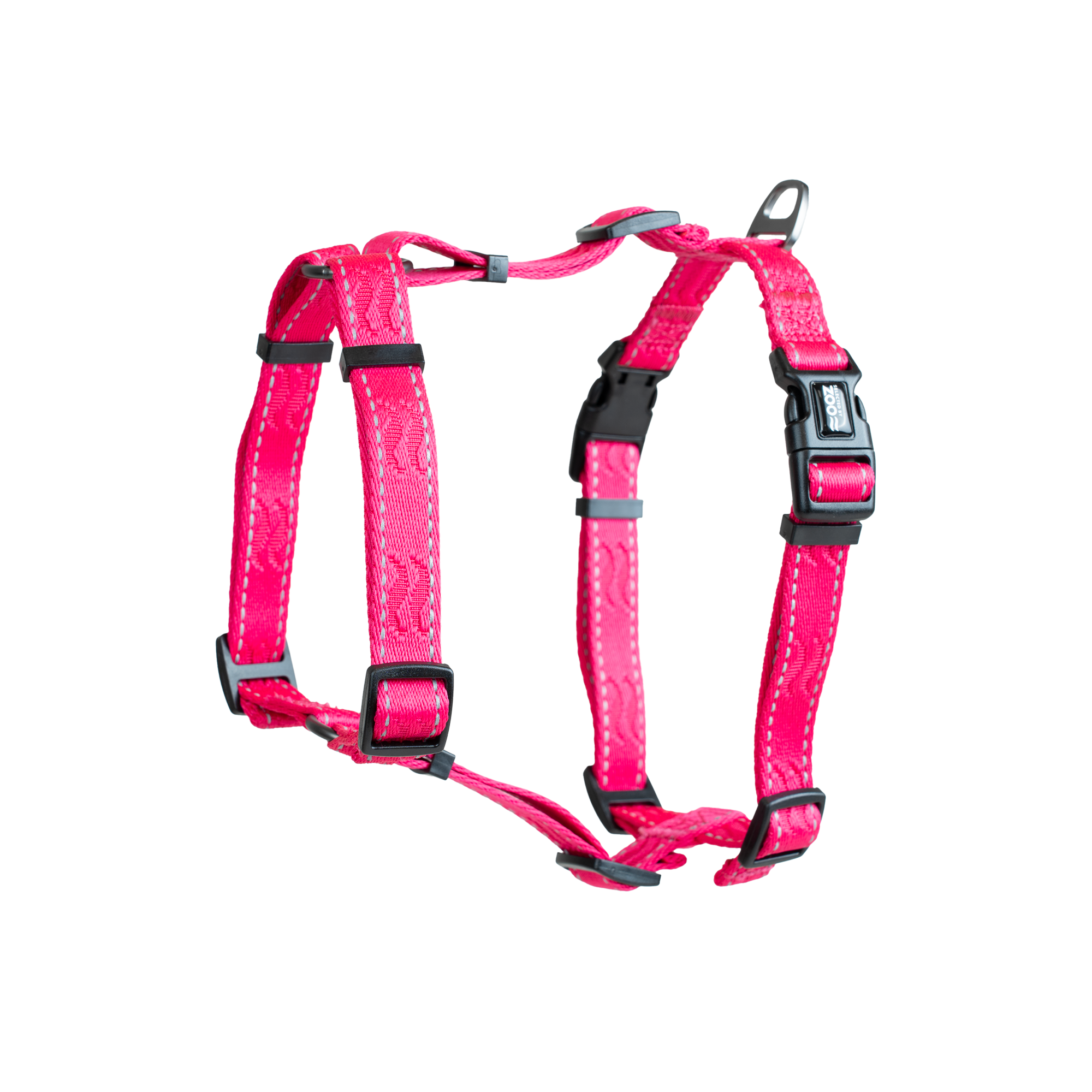 Sele Rufus H-sele justerbar XS/S 15 mm x 50 cm Rosa