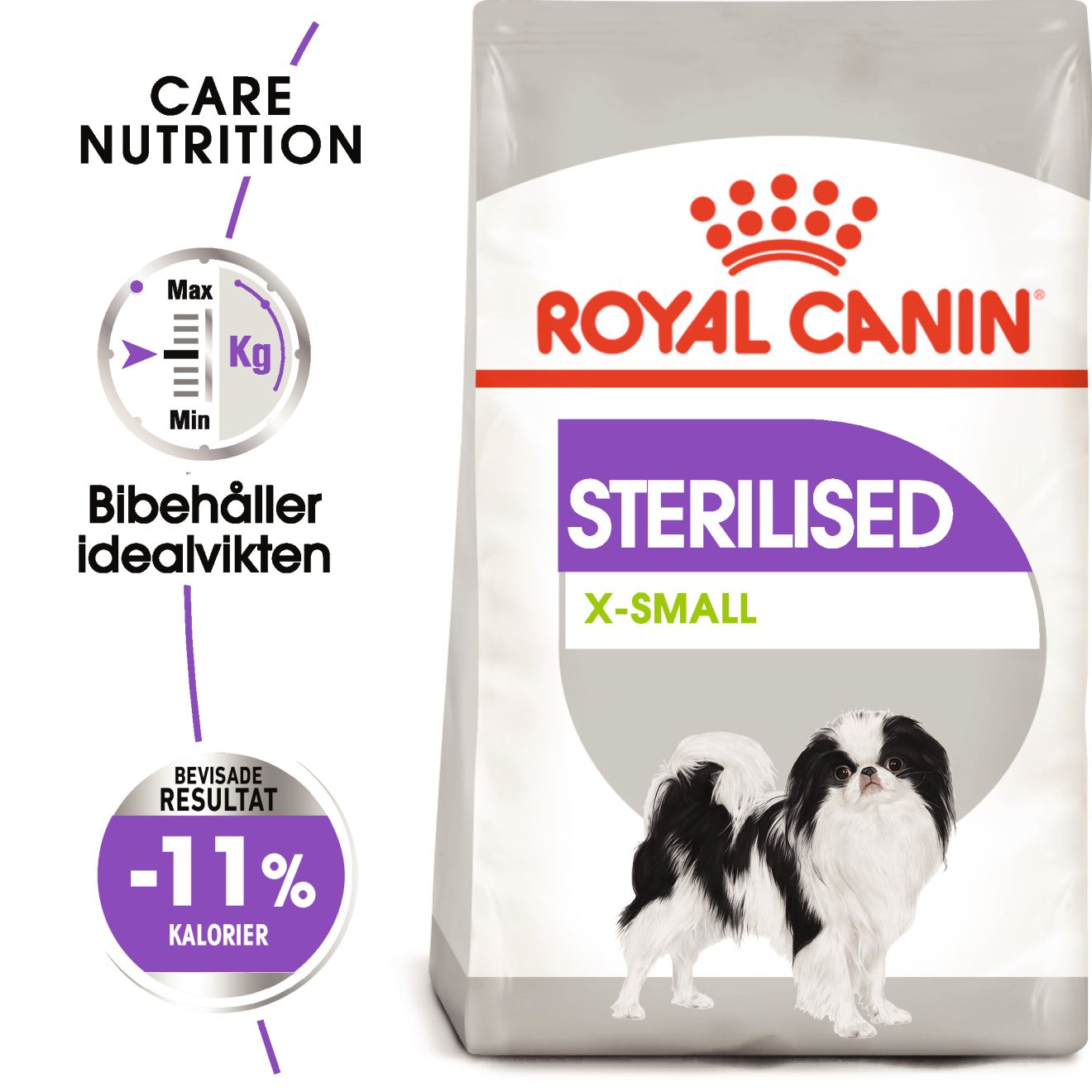 Sterilisert X-Small Adult tørrfôr for hunder 1,5 kg