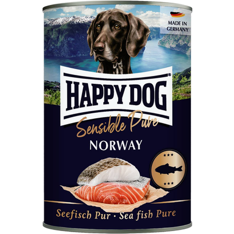 Happy Dog Wet Food Grainfree Pure 100% Salmon Tinned 375 g
