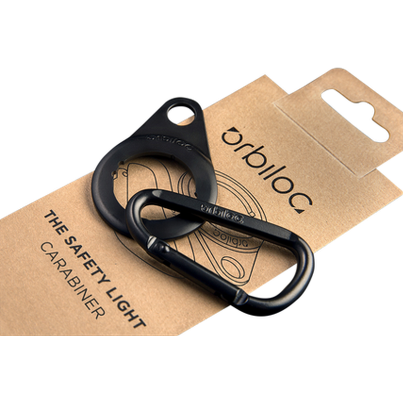 Orbiloc Dual Accessories karabinkrok og karabinkrokfeste - feste for sikkerhetslys LED svart 1 stk.