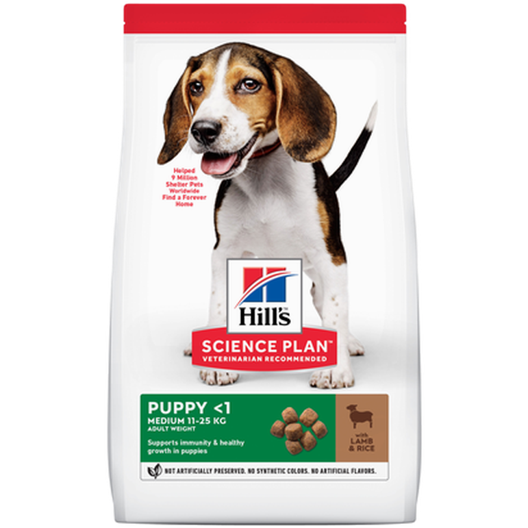 Hills Science Plan Puppy Healthy Development Medium Lamb & Rice - Dry Dog Food