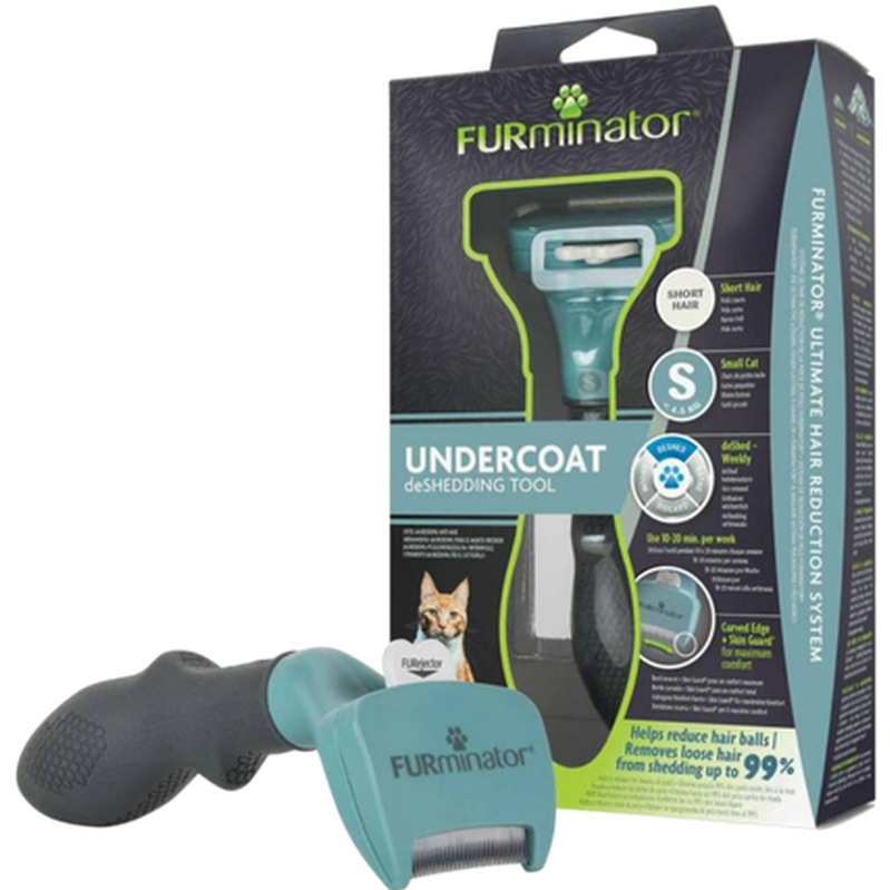 Underpelsfjerningsverktøy for katter med langt hår Blå Medium/Large